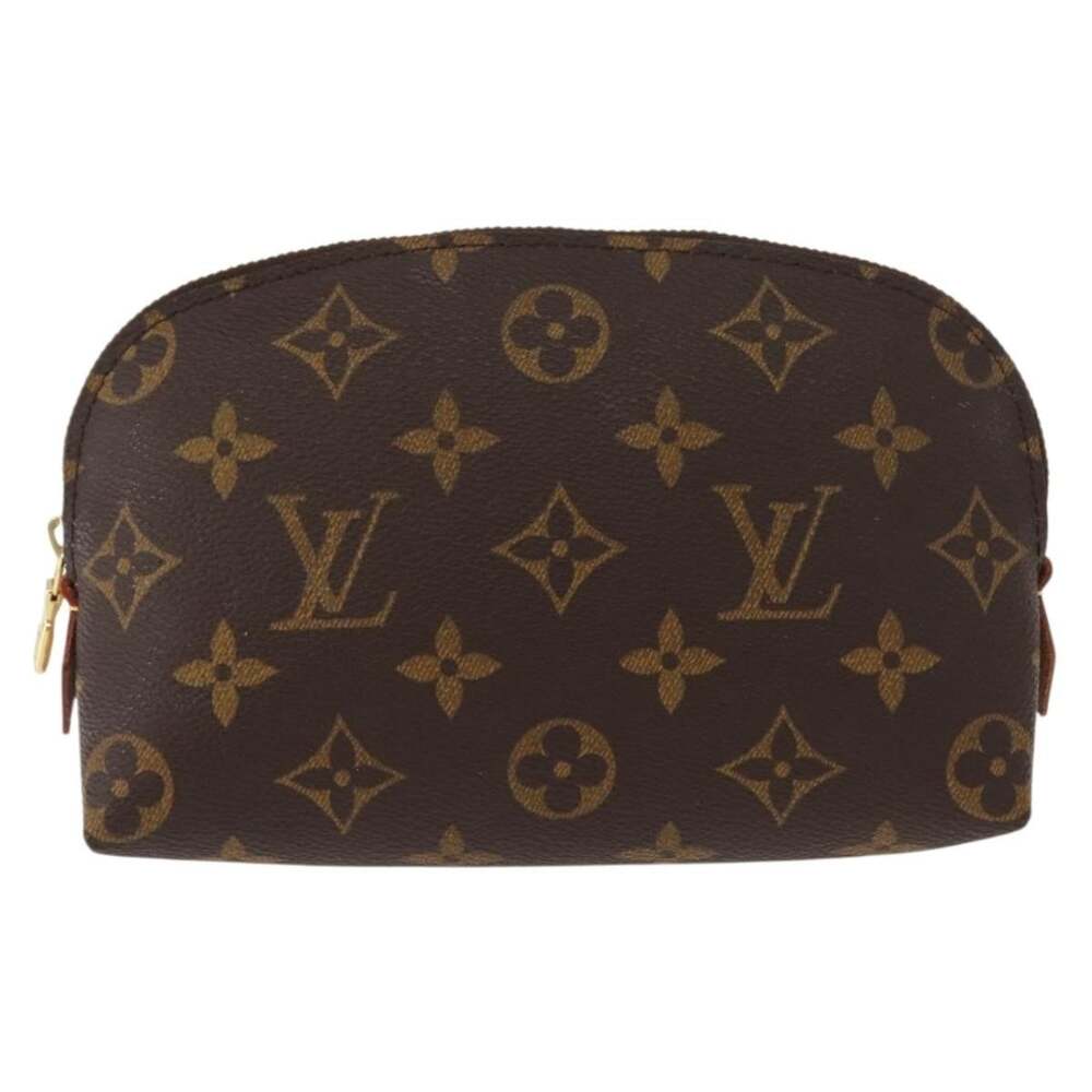 Louis Vuitton Monogram Pochette Cosmetic PM Pouch Brown
